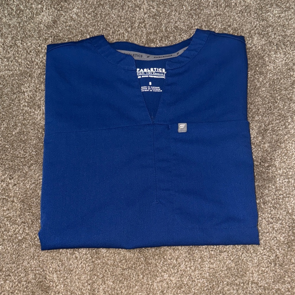 Fabletics Women's Blue Scrub Shirt